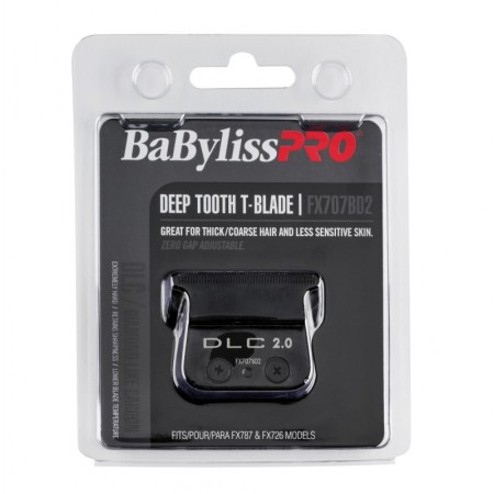 BABYLISS 4 ARTIST TESTINA FX707BD2E BLACK DLC 2.0 MM DEEP TOOTH